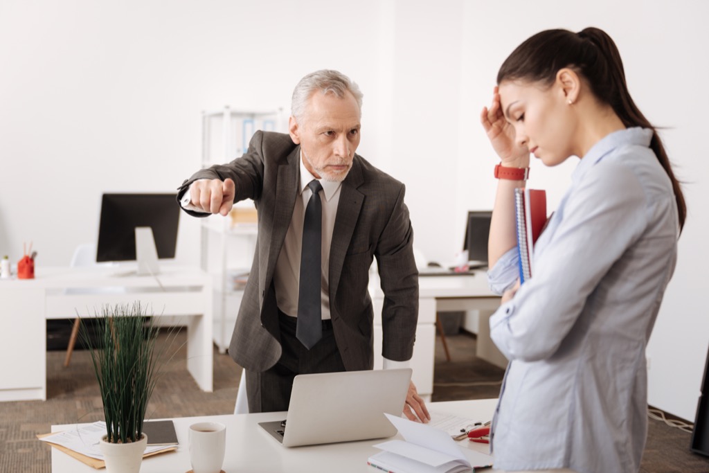 Bullying Boss Sexist at Work
