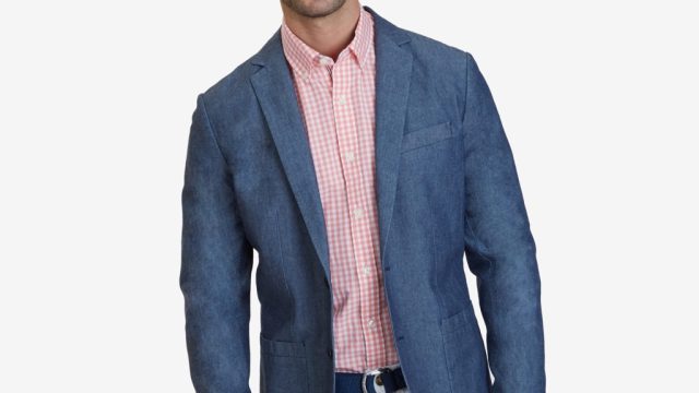 nautica opener chambray blazer
