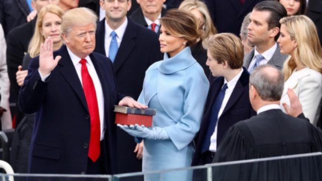 Donald Trump, oath of office