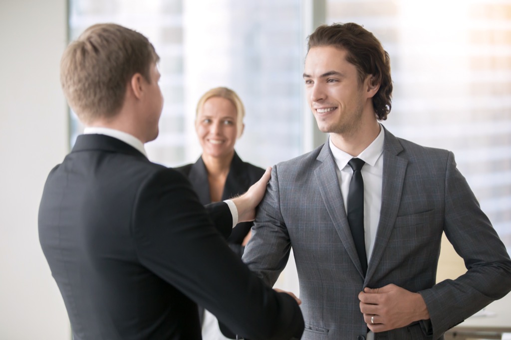 Office, handshake, hiring