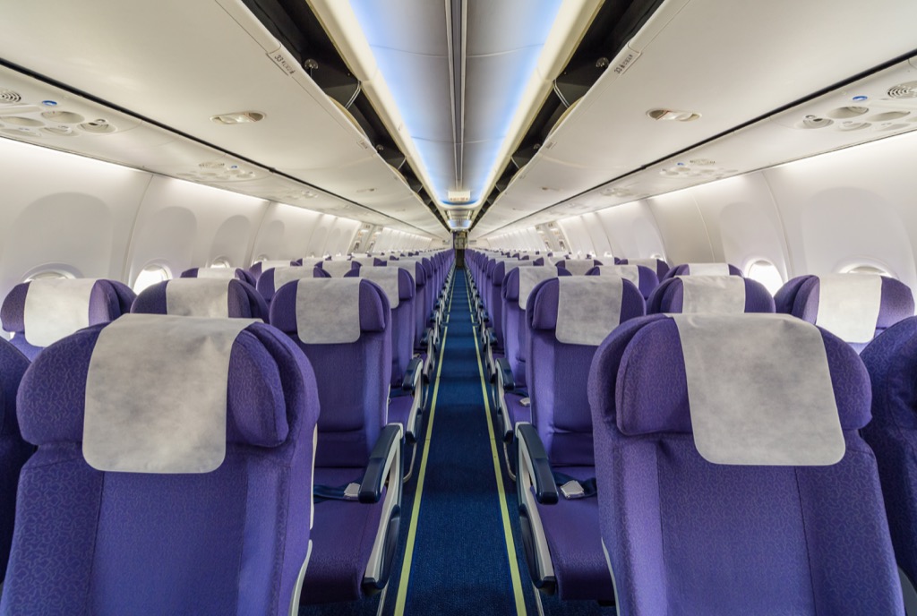 Airplane seats, travel