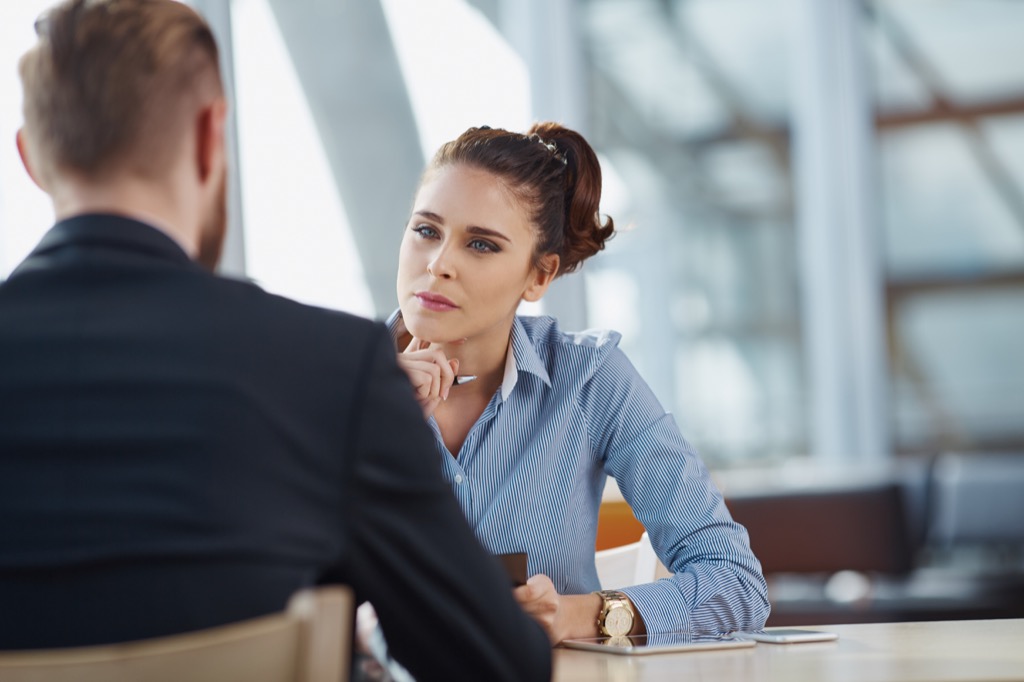 Stay away from promises and guarantees. Financial Advisor