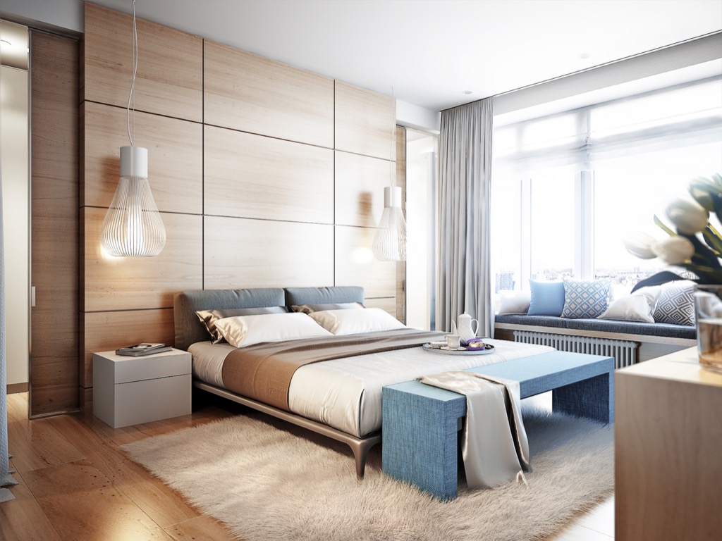 Bedroom, where you can help not get stressed.