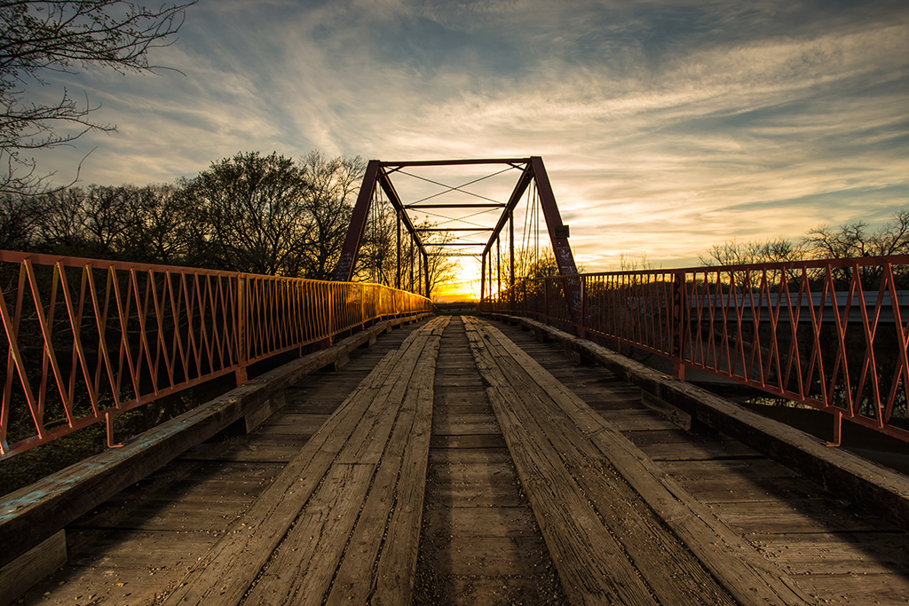 Denton, old bridge, sunset, longest-living cities, best cities to buy a mansion