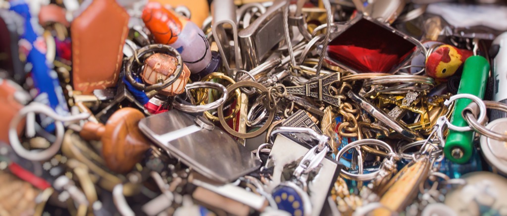 Keychains, what not to wear after 40