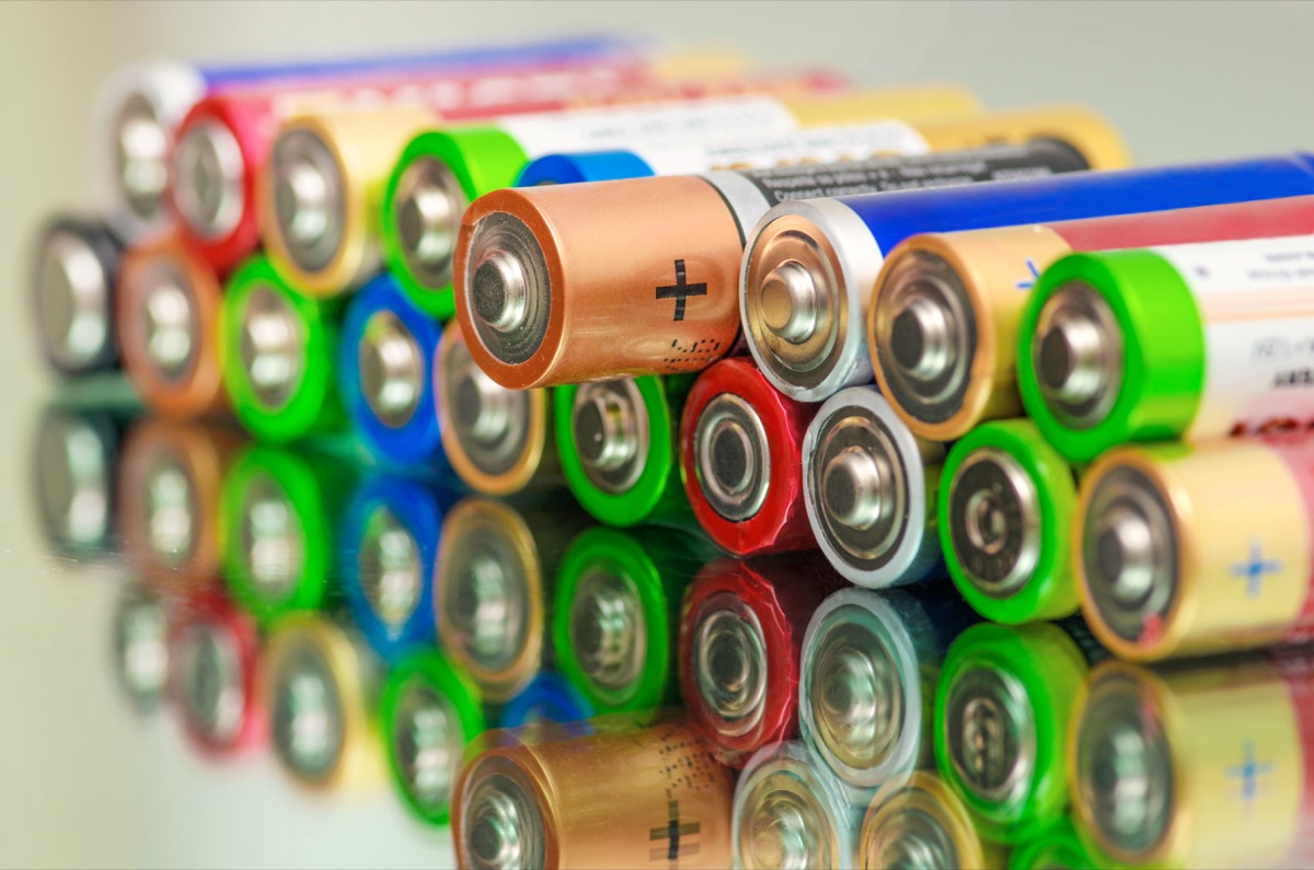 Batteries, things you shouldn't store in your basement