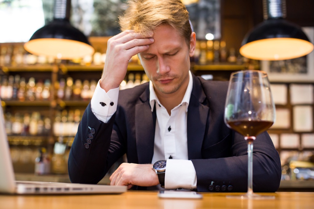 sleepy wine guy