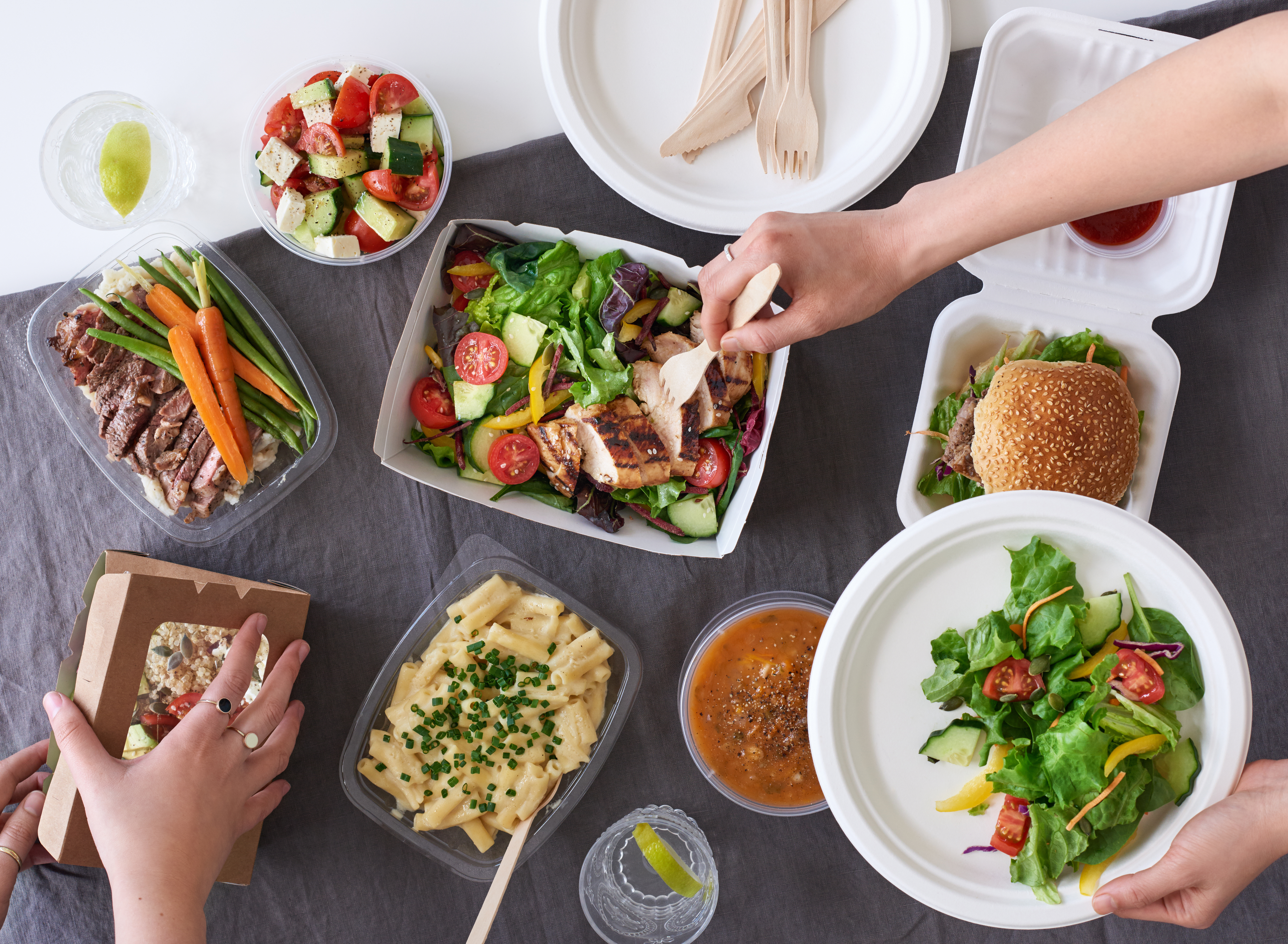 people doing meal prep with healthy foods, weight loss motivation