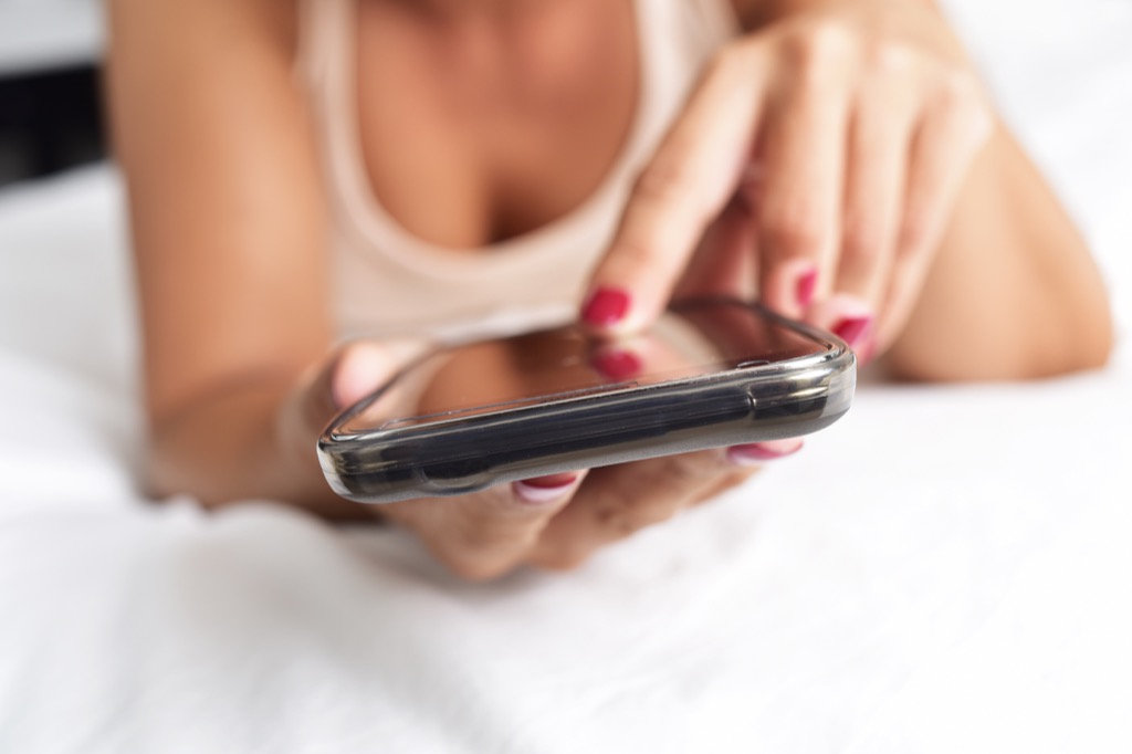 Woman on her phone