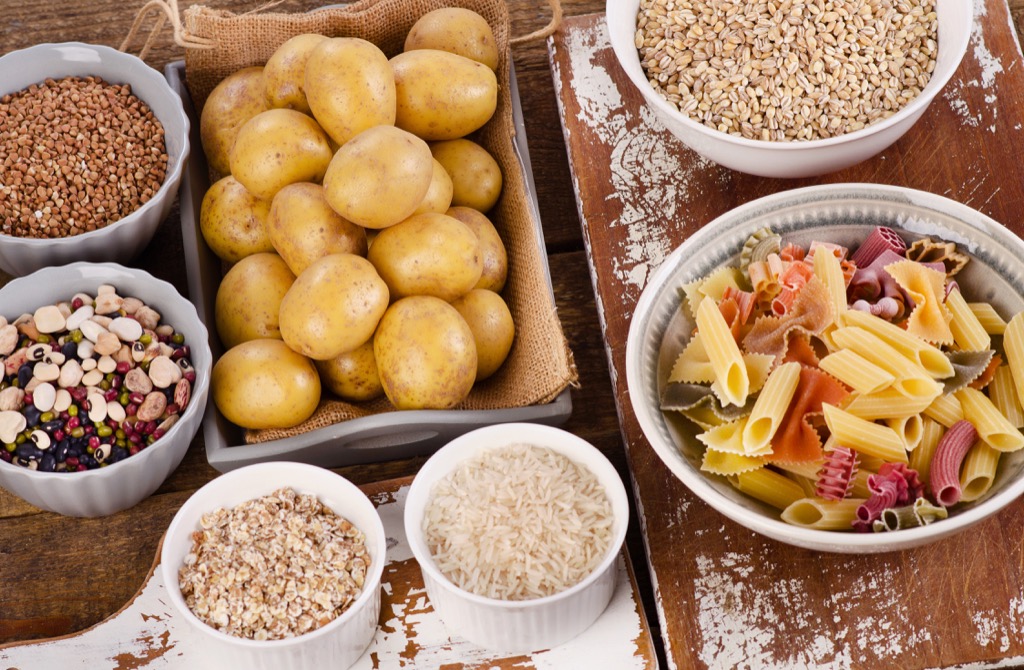 potatoes and pasta on a table, weight loss motivation