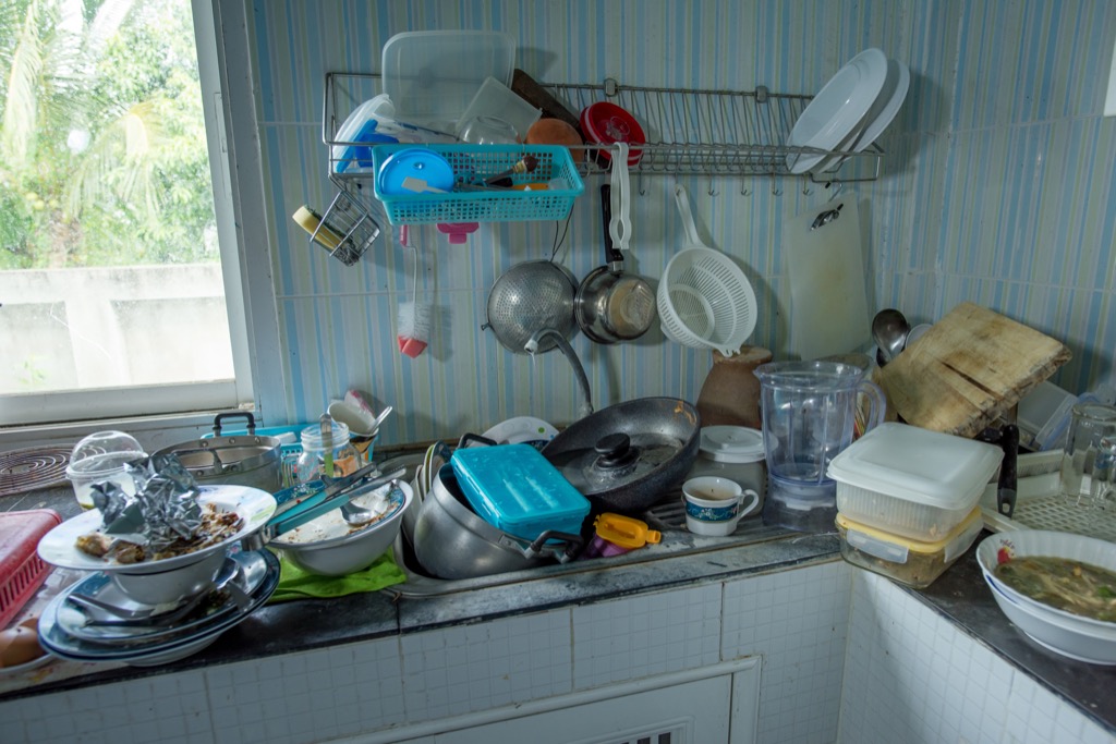 procrastination can lead to cluttered spaces