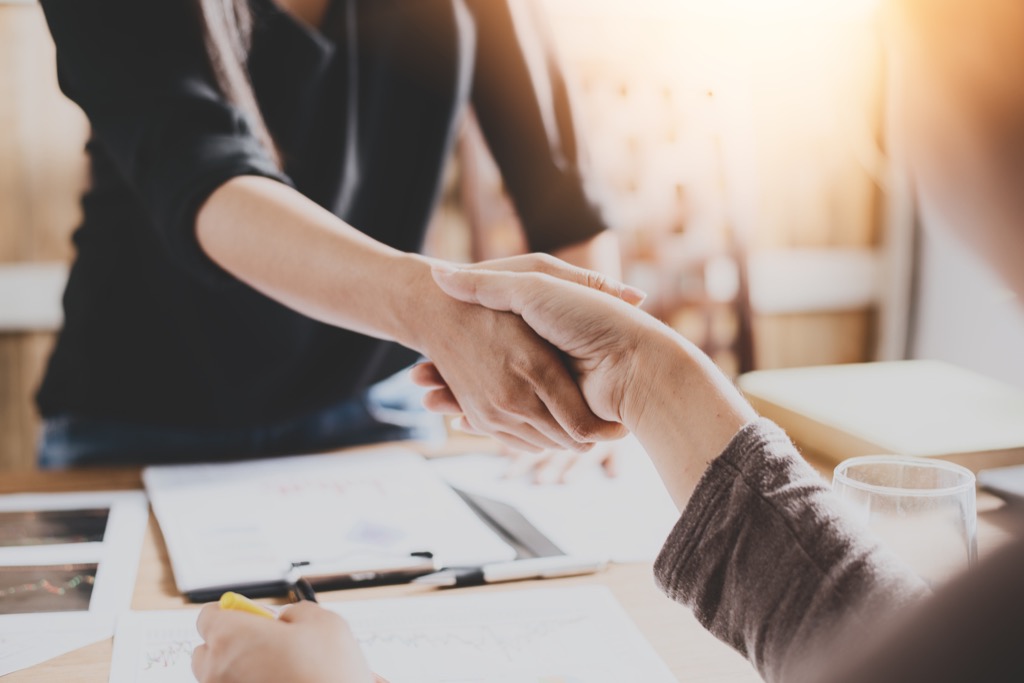 Shaking hands All pros aren't the same. Financial Advisor 