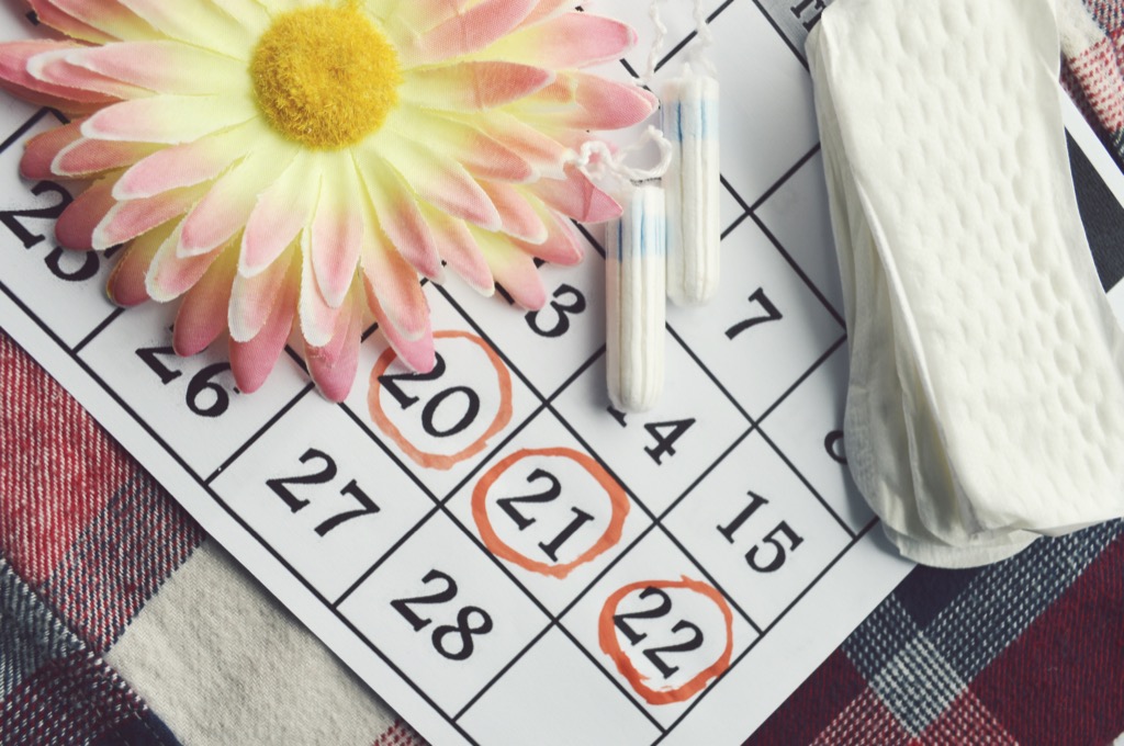 Period calendar - gynecologist secrets 