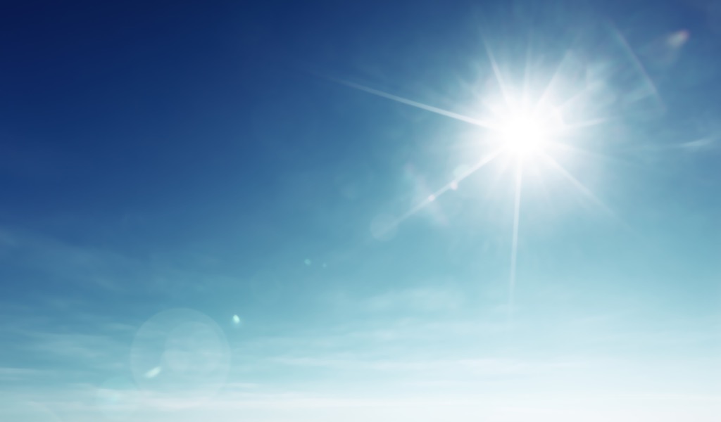 Sun in sky