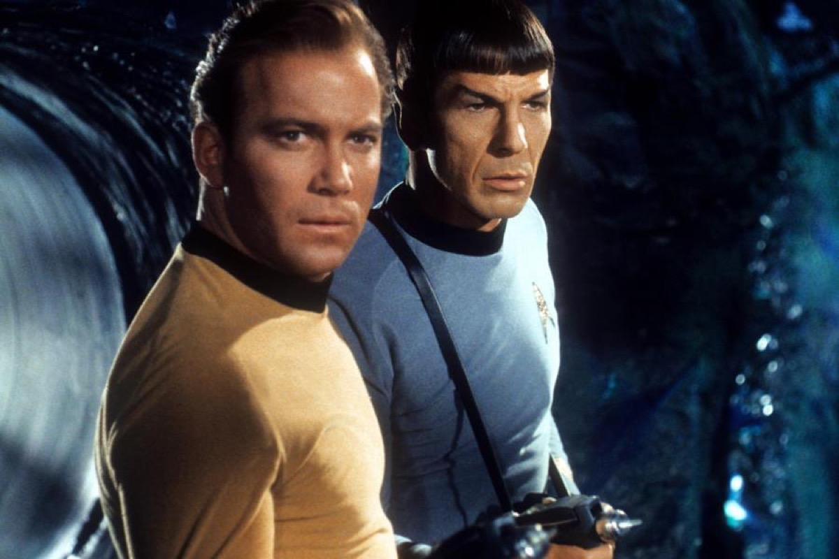 William Shatner and Leonard Nimoy in Star Trek