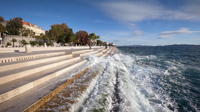 Sea Organ in Zadar, Croatia.