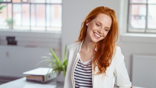 Woman with red hair, skin cancer facts