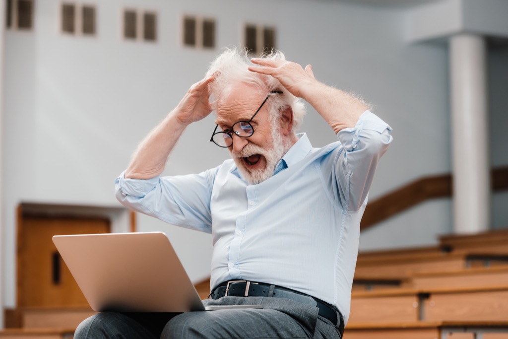 man very frustrated by riddle