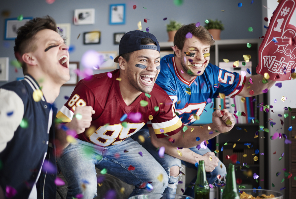 Guys Watching Football valentine's day