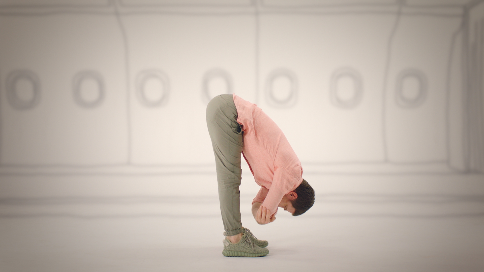 Man stretching