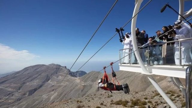 World's longest zipline opens in UAE.