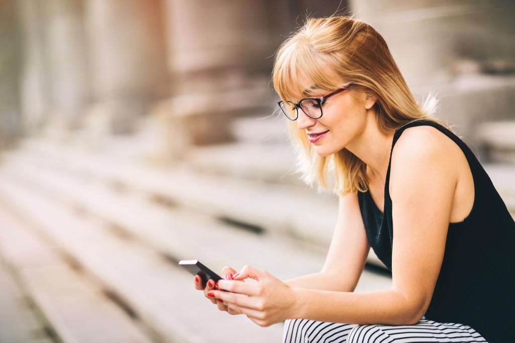 Woman on Cell Phone Useful Random Facts