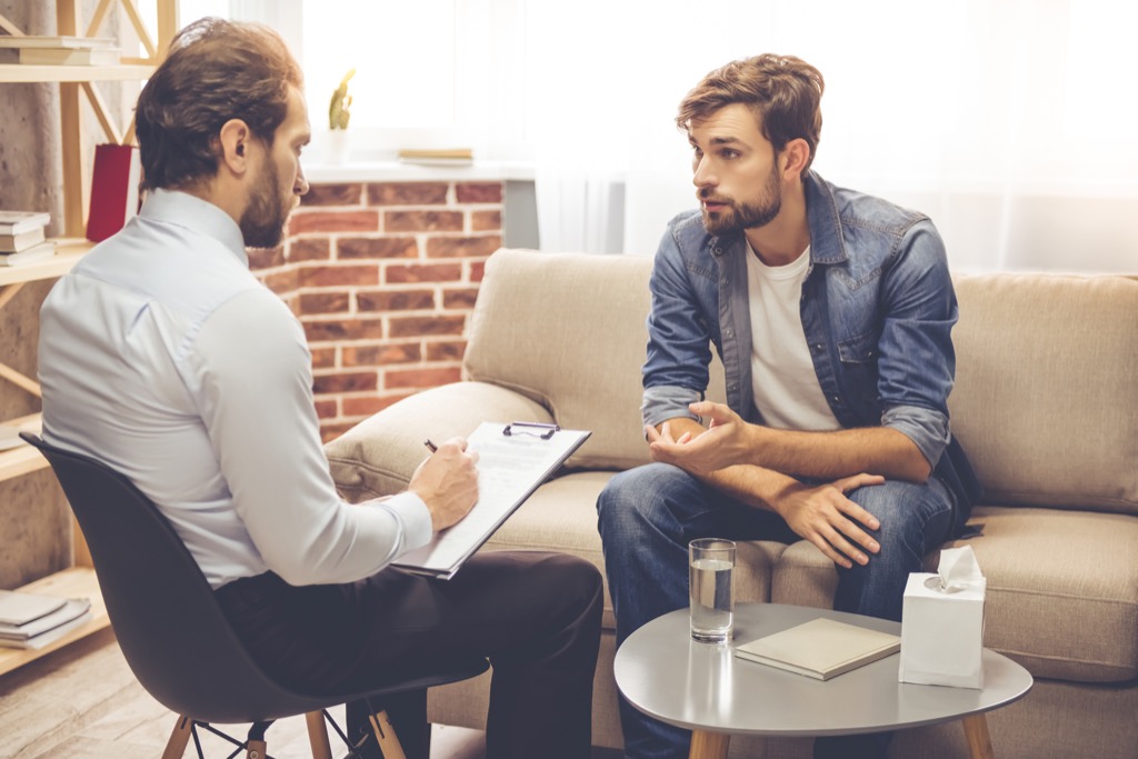 man with therapist Being Single in your thirties 30 and single