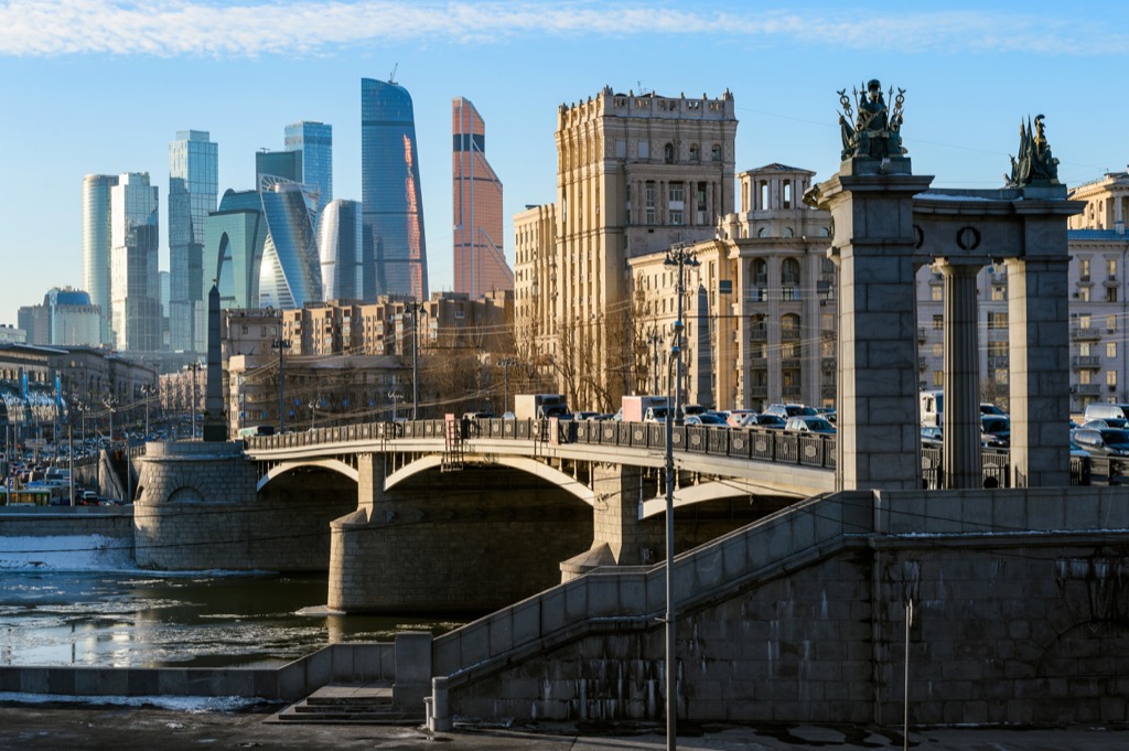 Moscow, Russia countries without clean water