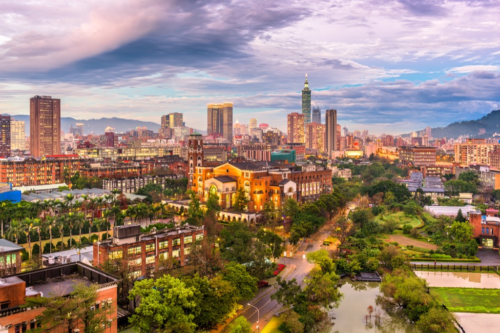 Taipei, Taiwan countries without clean water