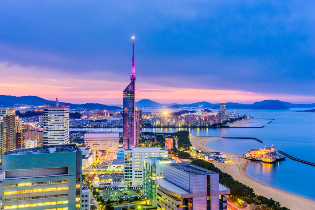 Fukuoka, Japan Cleanest Cities in the world