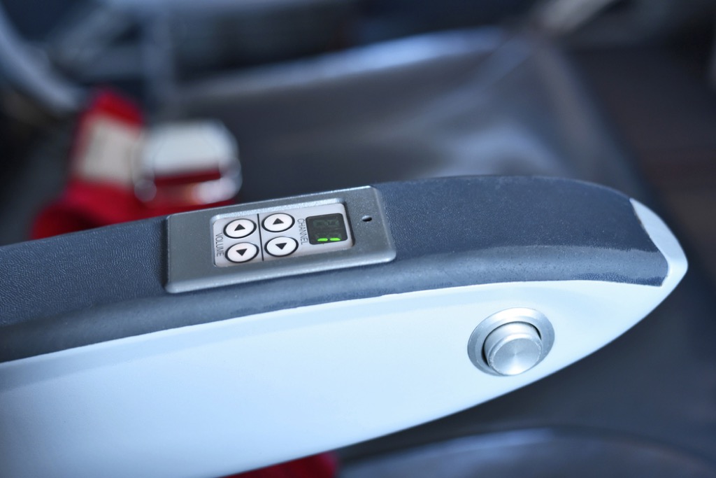Plane armrest