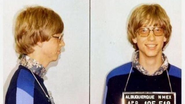 Bill Gates funny celebrity mugshots