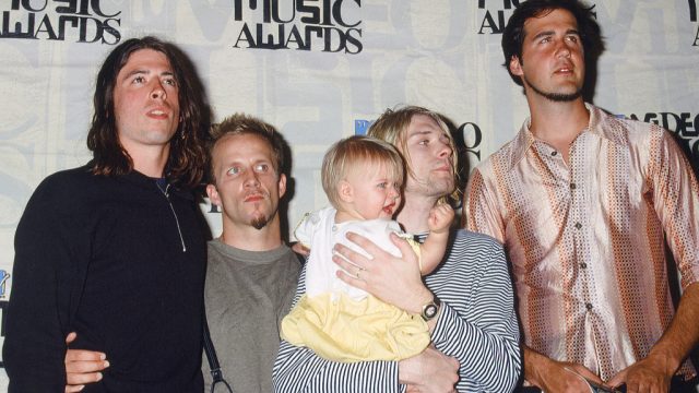 Nirvana with Frances Bean Cobain 1993