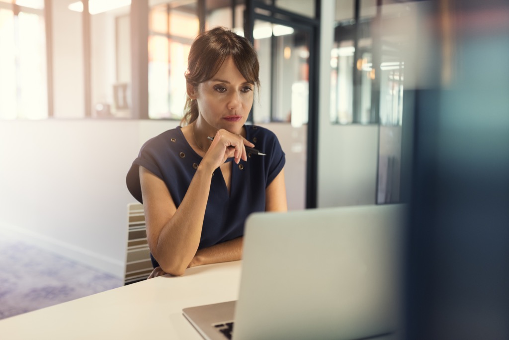 woman on laptop