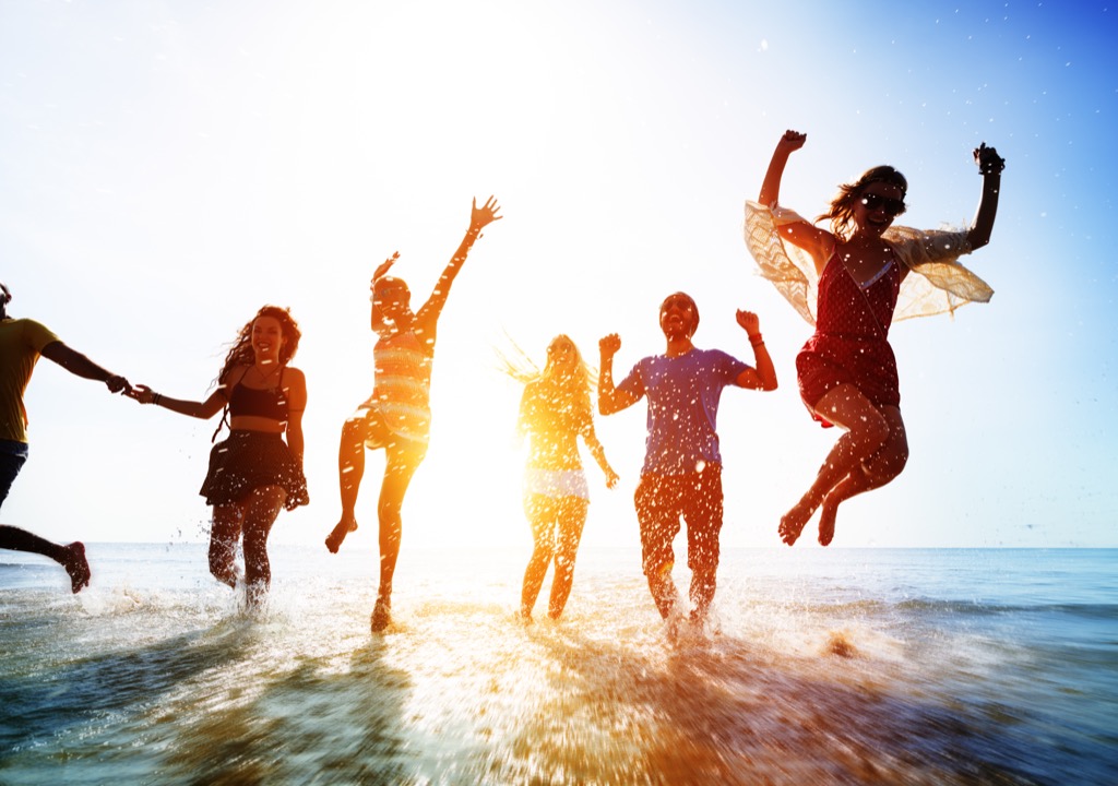spring break beach party friends