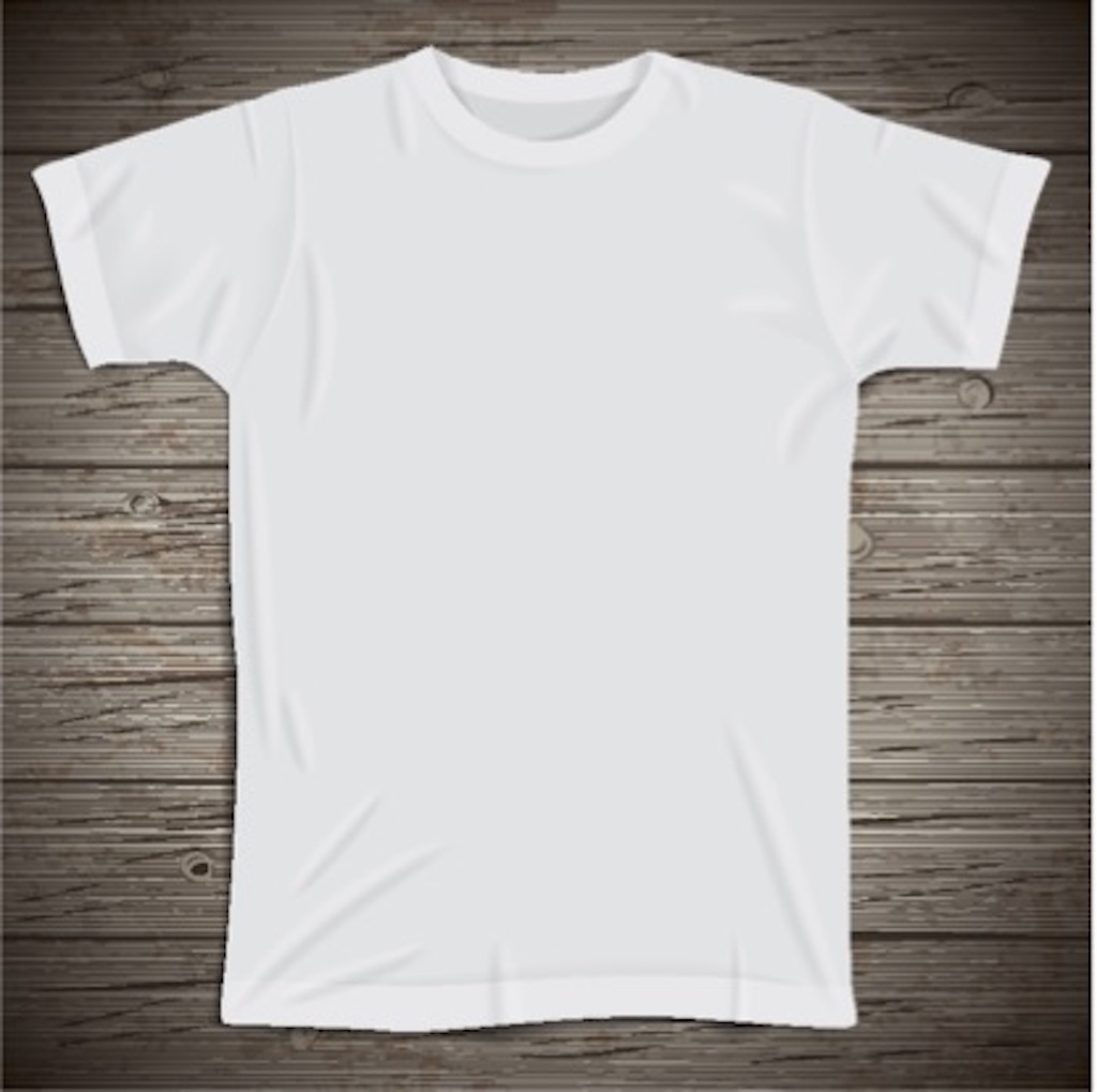 white tee shirt Never Buy