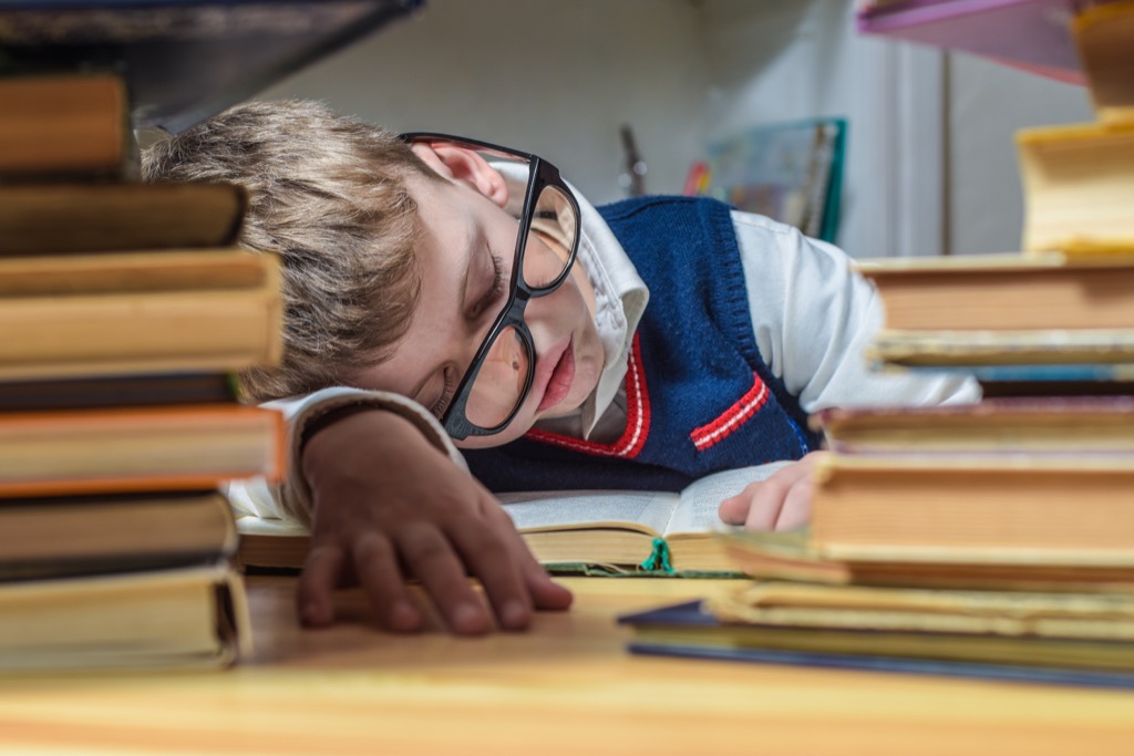 Boy Sleeping in Class Wordplay Jokes