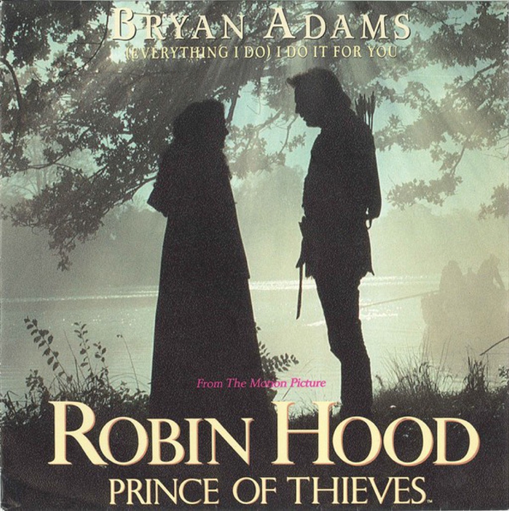 Bryan Adams "(Everything I Do) I Do It for You" single cover