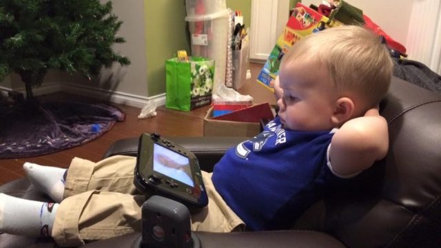 kid relaxing