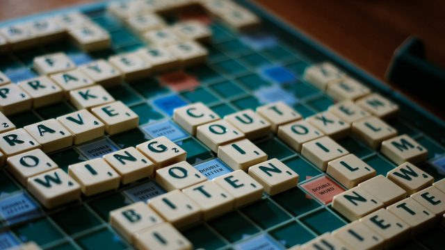 scrabble board