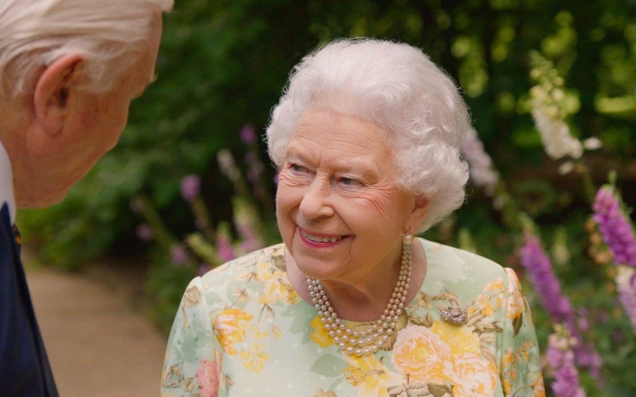 queen elizabeth and david attenborough