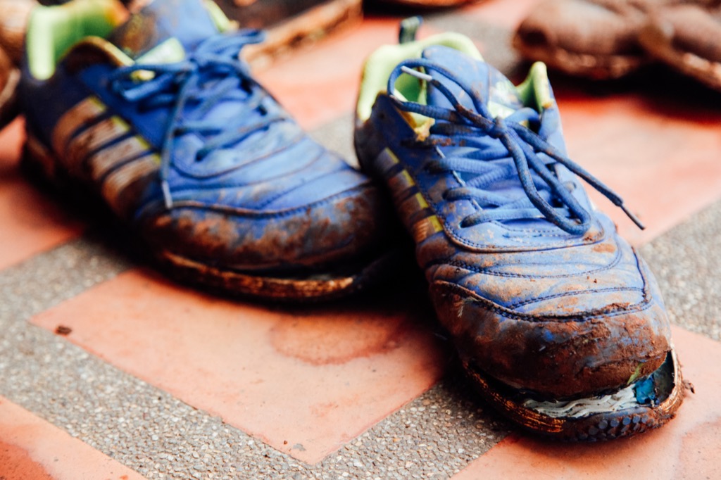 ruined running shoes corny jokes