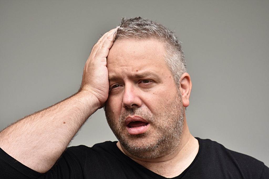 man confused by riddle