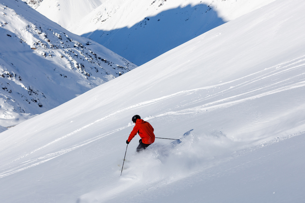 skiing andes