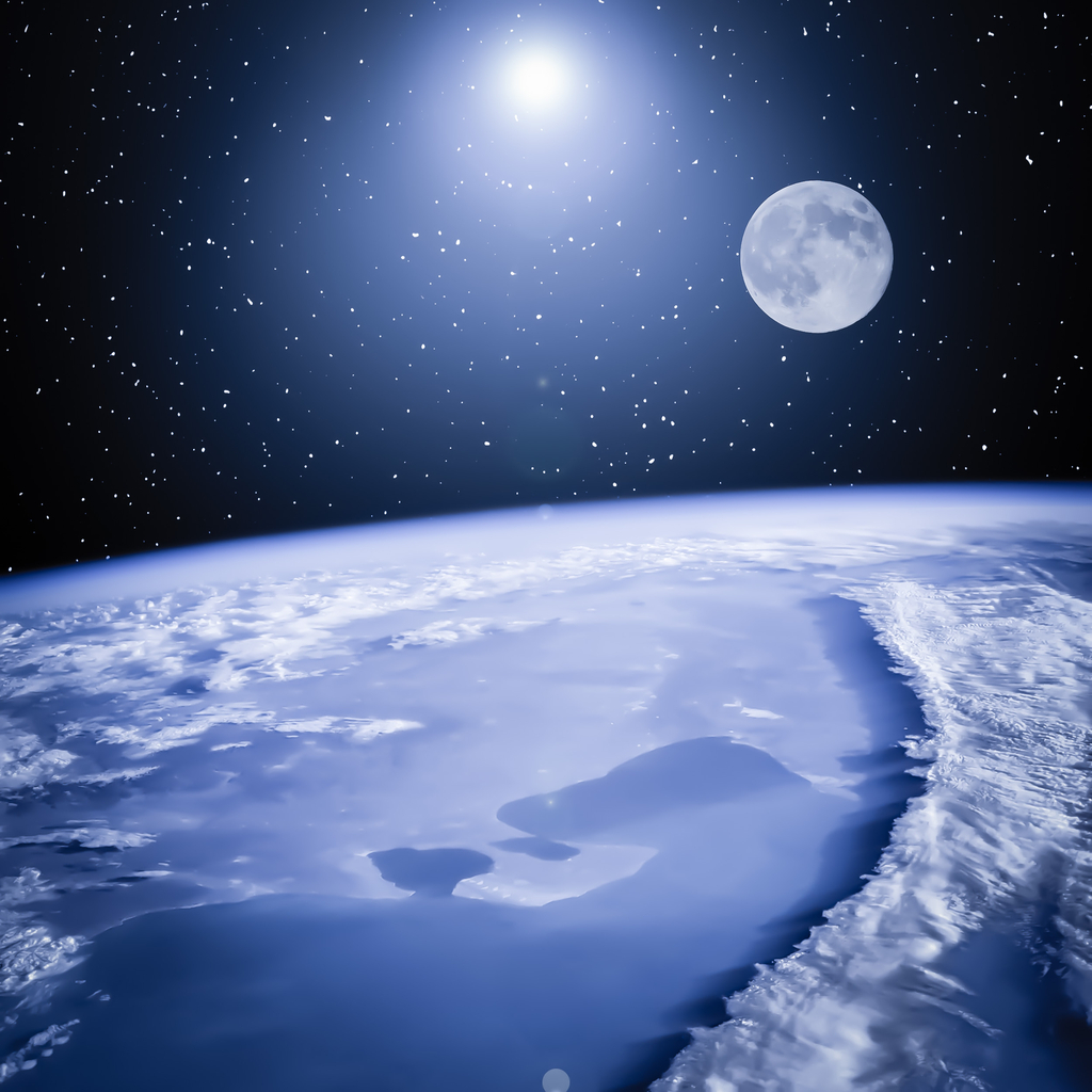 Moon from space