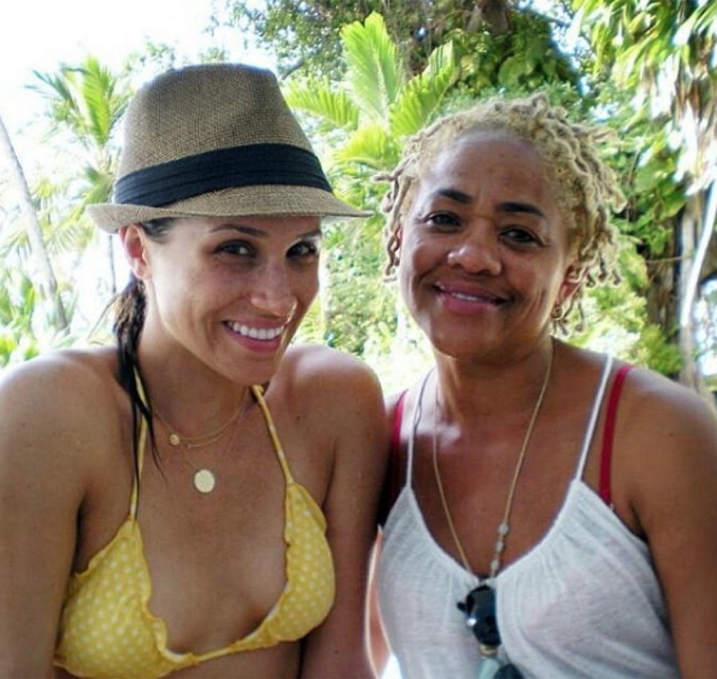 Meghan Markle and Meghan Markle's mom 