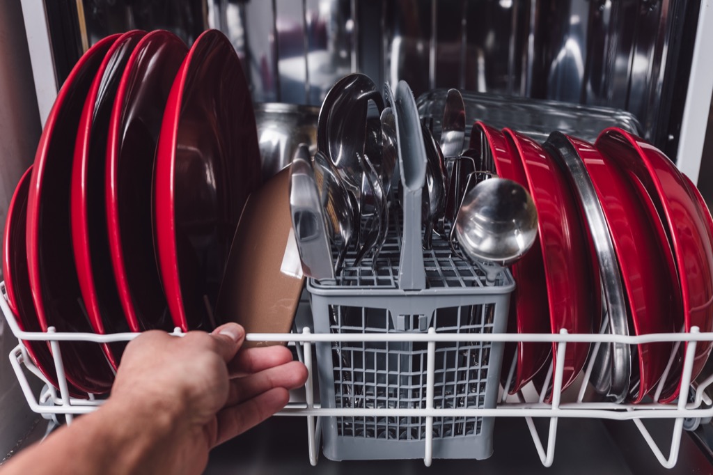 dishwasher plates bowls silverware