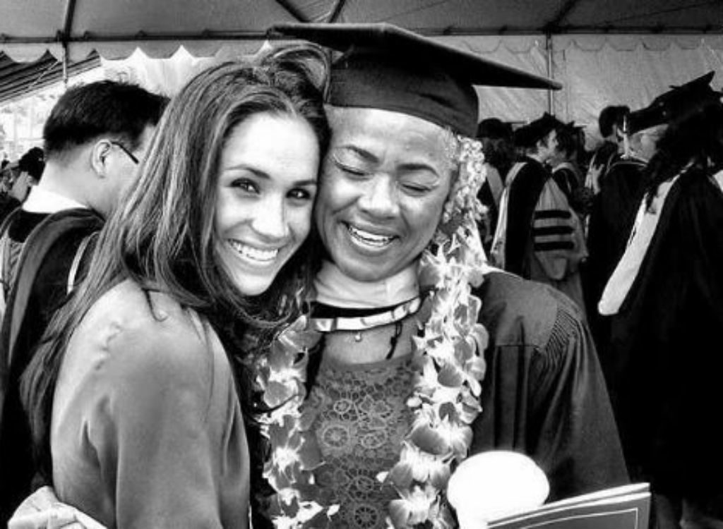 Meghan Markle and Meghan Markle's mom 