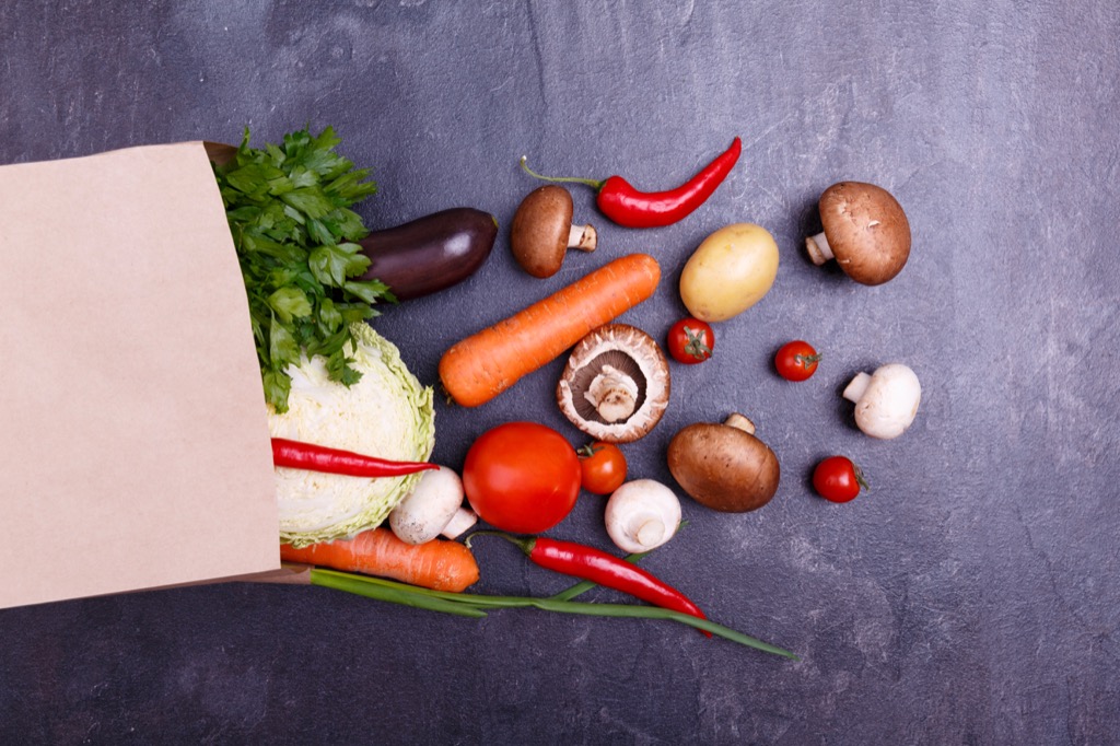 raw veggies