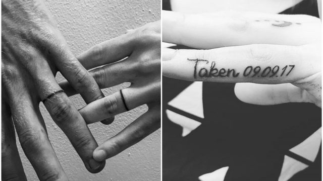 couples are choosing to get wedding tattoos instead of rings.